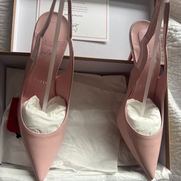 Christian Louboutin Hot Chick Sling 100 mm Size 38 - Picture 1 of 7